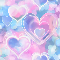 Holden Decor Neon Hearts Pink Blue Wallpaper Children's Room Trendy Feature Wall