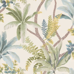 Holden Decor Trailing Palm Cream Wallpaper Tropical Botanical Feature Wall
