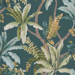 Holden Decor Trailing Palm Green Wallpaper Tropical Botanical Feature Wall
