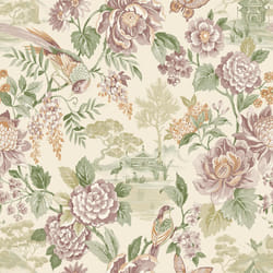 Holden Decor Scenic Bird Trail Green Cream Wallpaper Naturistic Feature Wall