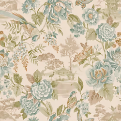 Holden Decor Scenic Bird Trail Teal Orange Wallpaper Naturistic Feature Wall