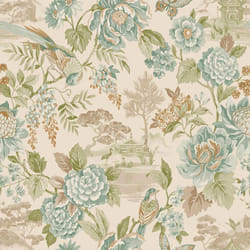 Holden Decor Scenic Bird Trail Teal Orange Wallpaper Naturistic Feature Wall
