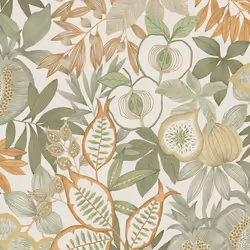 Holden Decor Exotic Fruit Green Orange Wallpaper Botanical Leaves Stylish
