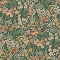 Holden Everbloom Emerald Green Wallpaper Feature Wall Flowers Paste The Paper