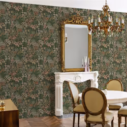 Holden Everbloom Emerald Green Wallpaper Feature Wall Flowers Paste The Paper