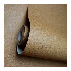 Holden Plain Brown Terracotta Cork Effect Textured Embossed Wallpaper