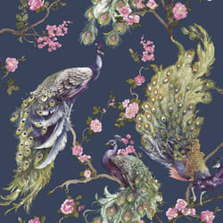 Holden Decor Menali Navy Wallpaper 35922