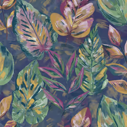 Holden Decor Aralia Navy Pink Wallpaper 36112