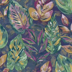 Holden Decor Aralia Navy Pink Wallpaper 36112