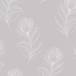 Holden Decor Opus Pavona Grey Wallpaper 36241