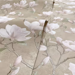 Holden Opus Petalina Magnolia Floral Wallpaper Beige Pink 36400
