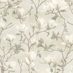 Holden Decor Petalina Dove Wallpaper Floral Luxury Textured Italian Vinyl