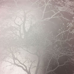 Whispering Trees Wallpaper Grey Off White Glitter Textured Sparkle Forest Holden