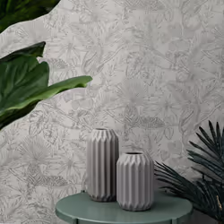 Sumatran Wallpaper Grey / Silver Holden 65762