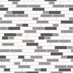 Holden Decor Oblong Granite Black Silver Wallpaper 89191