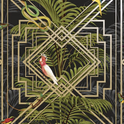 Holden Decor Glasshouse Congo Black Wallpaper 90202
