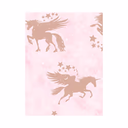 Over the Rainbow Iridescent Unicorns Wallpaper Pink / Rose Gold Holden