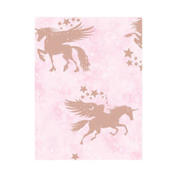Over the Rainbow Iridescent Unicorns Wallpaper Pink / Rose Gold Holden