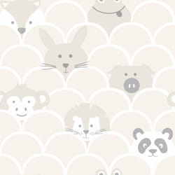 Holden Decor Over the Rainbow Peek a Boo Neutral Wallpaper 91032