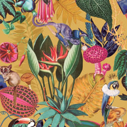 Holden Decor Wonderland Ochre Wallpaper 91190