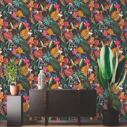 Holden Decor Wonderland Purple Wallpaper 91192
