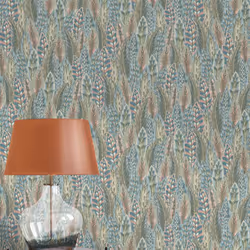 Amazonia Amherst Coral Blue Wallpaper Holden 91302