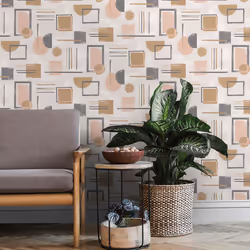 Amazonia Nordic Geo Coral Wallpaper Holden 91330