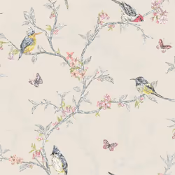 DUTCH WALLCOVERINGS Wallpaper Phoebe Beige Wall Covering Wallpaper Panel Sheet