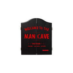 WINMAU Man Cave Printed Wooden Dartboard Cabinet