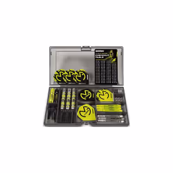 WINMAU Michael van Gerwen MvG Softip Gift Set - 50 Piece Darts Set with 4 sets of Shafts, 4 sets of Flights plus Accessories