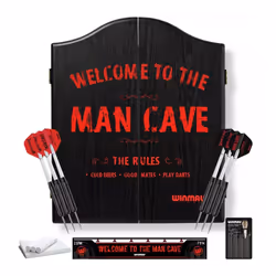 The Man Cave Winmau Complete Dart Set with Pro SFB Dartboard