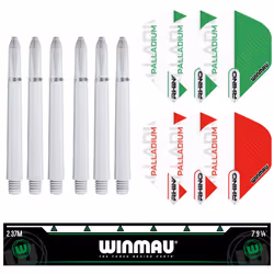 Winmau Professional Diamond Plus Dartboard and Surround Set with Darts