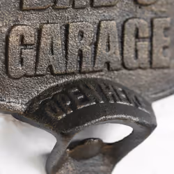 Dad's Garage Cast Iron Wall Mounted Bottle Opener Bar Vintage Man Cave