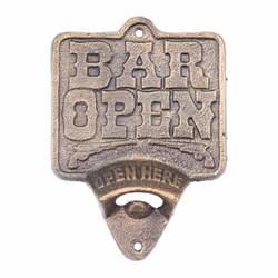 Beer Bottle Opener Wall Mount Gift For Him Cast Iron Novelty Bar Open
