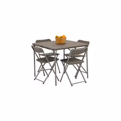 Vango Woodland Portable Picnic Table Set, Collapsible Camping Table, Folding Table and 2 Chair Set, Camping Equipment, Garden ...
