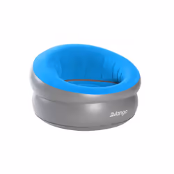 VANGO INFLATABLE DONUT FLOCKED CHAIR BLUE
