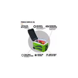 Vango Pinnacle Wheelie Cooler - Green 45 Litre