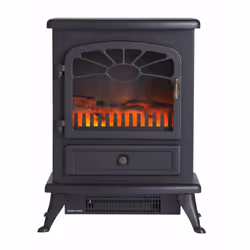 Focal Point ES2000 Freestanding Electric Fire Stove - Black