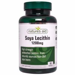 Natures Aid Lecithin, 1200 mg, 90 Softgels (Produced from Naturally Sourced, Non-GM Soya Beans, Source of Phospholipids, Made ...