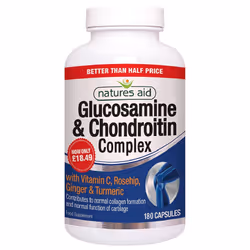 Natures Aid Glucosamine and Chondroitin Complex, 180 Capsules