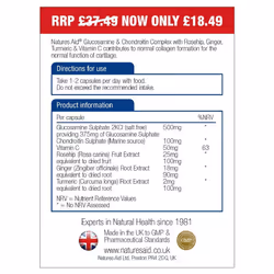 Natures Aid Glucosamine and Chondroitin Complex, 180 Capsules