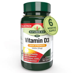 Vitamin D3 1000iu, 180 Tablets