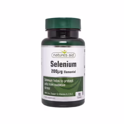 Natures Aid Selenium 200ug with Zinc and vitamins A C & E, 90 Tablets