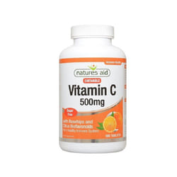 Natures Aid Vitamin C 500mg Sugar Free Chewable 100 Tablets