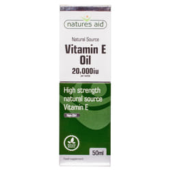 Natures Aid Vitamin E Oil 20 000iu 50ml