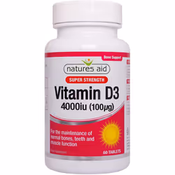 Natures Aid Vitamin D3 4000iu 60 Tablets