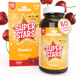 Super Stars Vitamin C for Children 4-12 Years, 60 Chewable Tablets