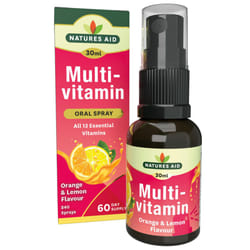 Multivitamin Daily Oral Spray 30ml - Natural High Strength Supports Energy Tiredness Fatigue Healthy Immune & Nervous System - Pill Tablet Capsule