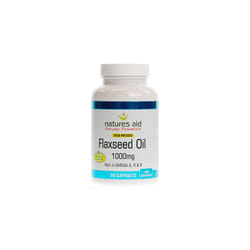 Natures Aid Flaxseed Oil - 1000mg Cold Pressed 90 Capsules