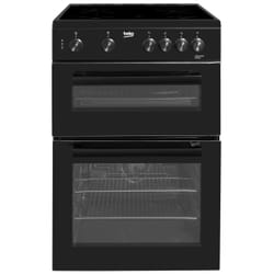 Beko KTC611K 60cm Twin Cavity Electric Cooker